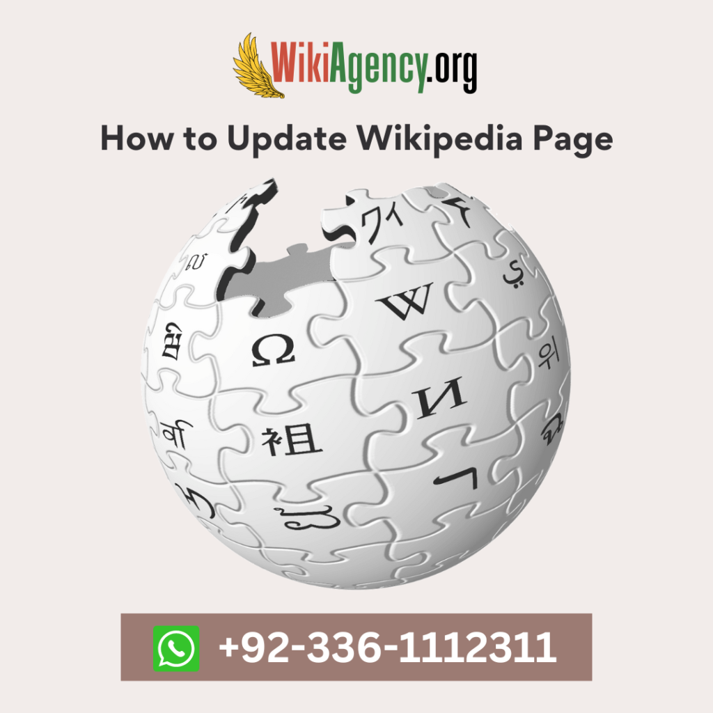 How to Update Wikipedia Page Instagram