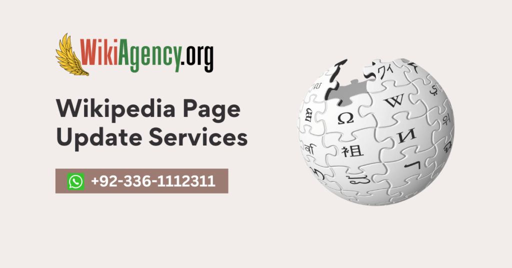 Wikipedia Page Update Services Facebook