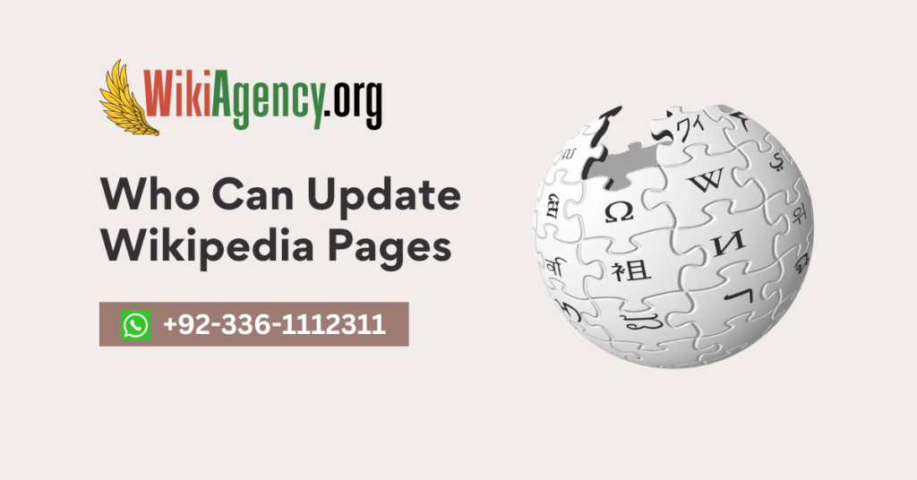Who Can Update Wikipedia Pages Facebook
