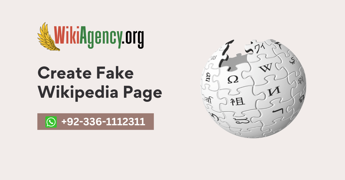 Create Fake Wikipedia Page Facebook
