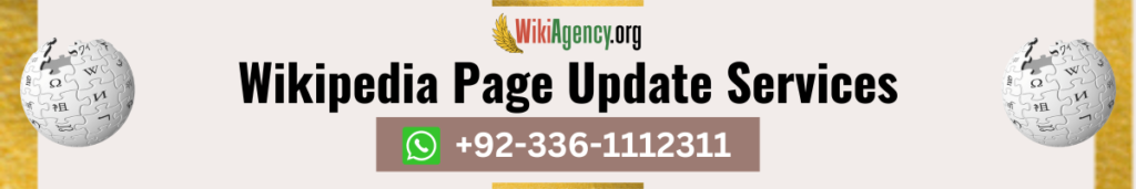 Wikipedia Page Update Services Cover