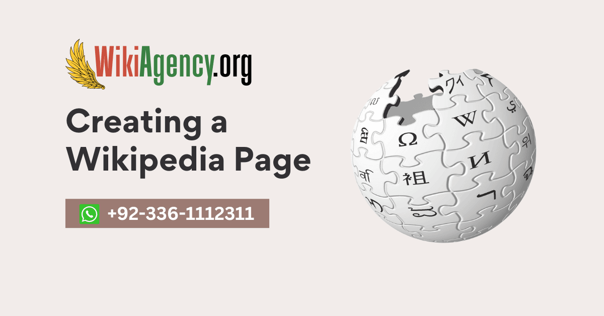 Creating a Wikipedia Page Facebook