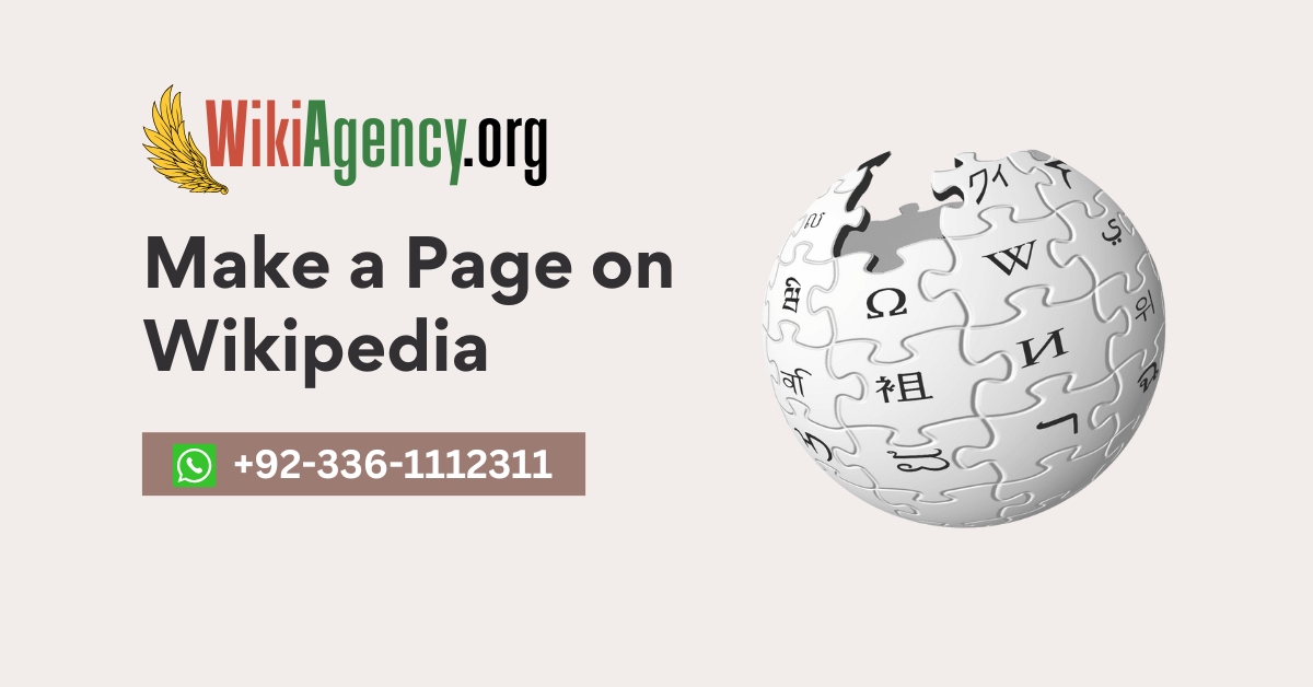 Make a Page on Wikipedia Facebook